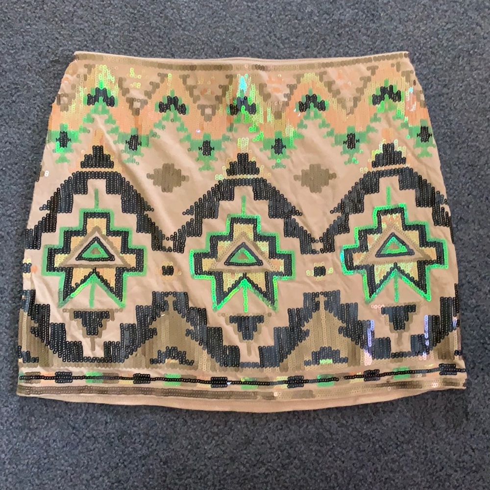 Express Sequin Skirt